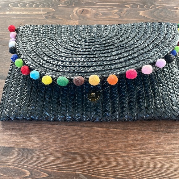 Rattan black clutch - Picture 3 of 3